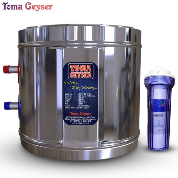 112 Liters Toma Geyser with Safety Filter