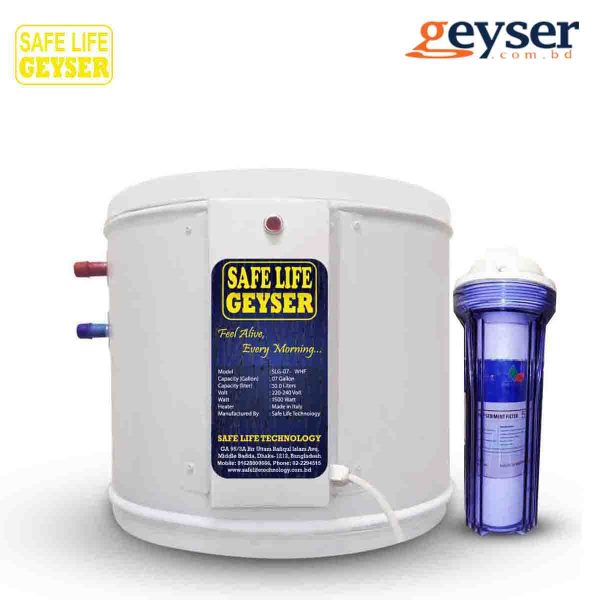Safe Life Geyser SLG-07-BWHF 07 Gallon Electric Geyser with Safety Filter